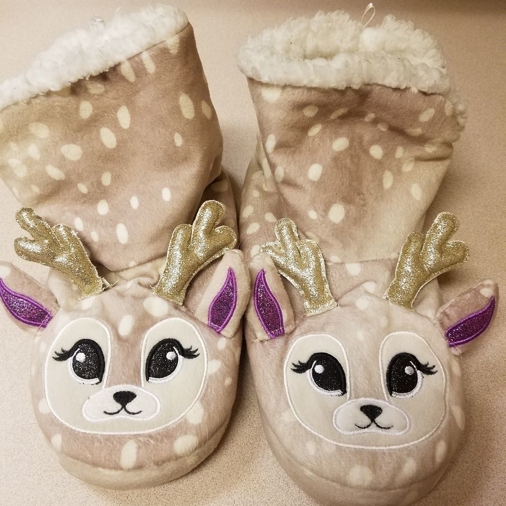 Justice deer slippers